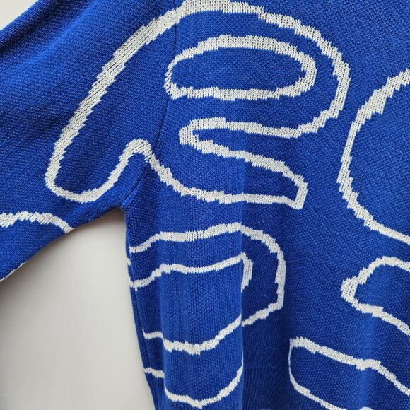 RS blue men's crewneck sweater - Picture 3 of 6